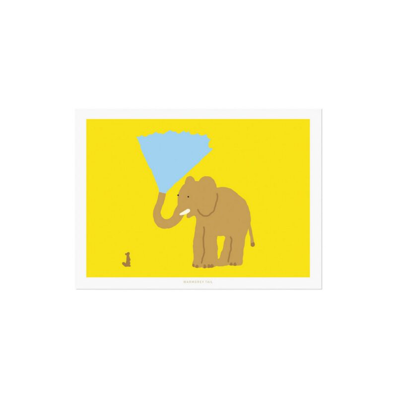 Postkarte - Elephant Shower